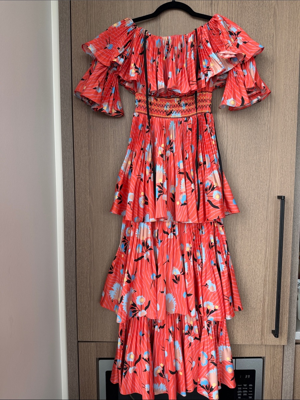 Self-portrait Floral Tiered Off-Shoulder Maxi Dress